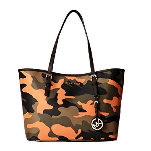 michael kors camo tote